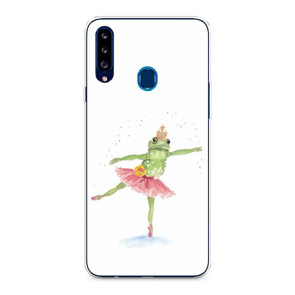 

Чехол на Samsung Galaxy A20s "Лягушка-балерина", Зеленый, 2100850-4