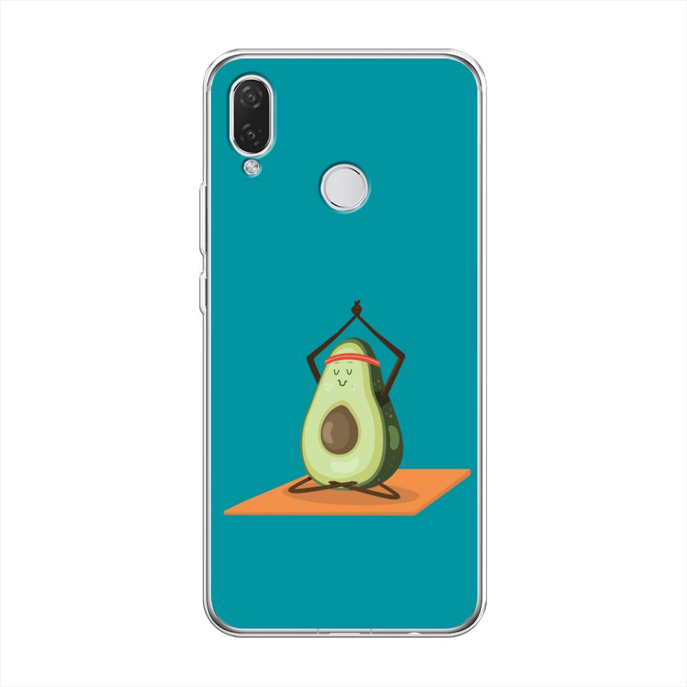

Чехол на Huawei P Smart Plus "Расслабься с авокадо", Голубой, 68250-6