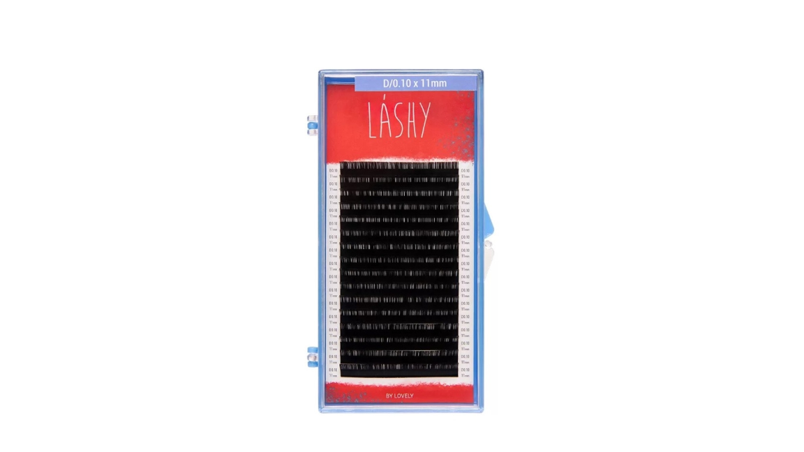 Ресницы Lashy Lovely чёрные 16 линий С 0.10 8 мм