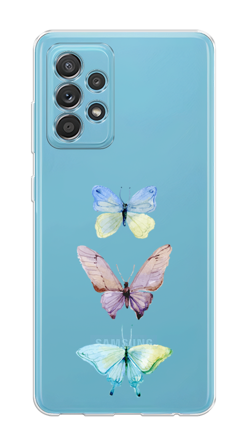 

Чехол на Samsung Galaxy A52/A52s "Акварельные бабочки", Бирюзовый;розовый, 2106550-1
