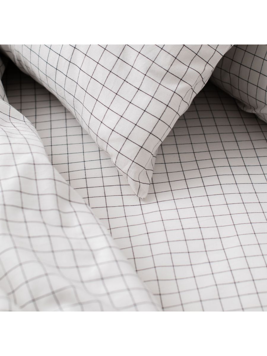 

Постельное бельё Home Only White Check Односпальное Варёный хлопок