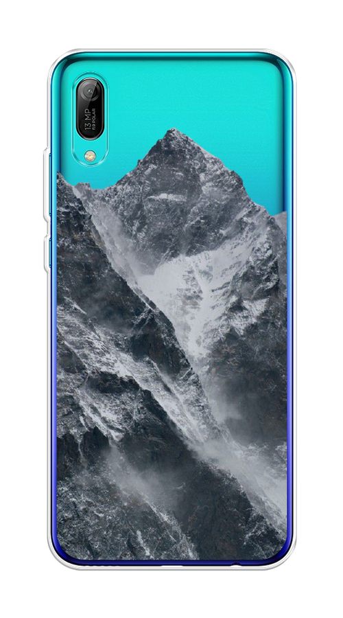

Чехол на Huawei Y6 Pro 2019 "Горы арт 4", Серый;бежевый, 68150-2