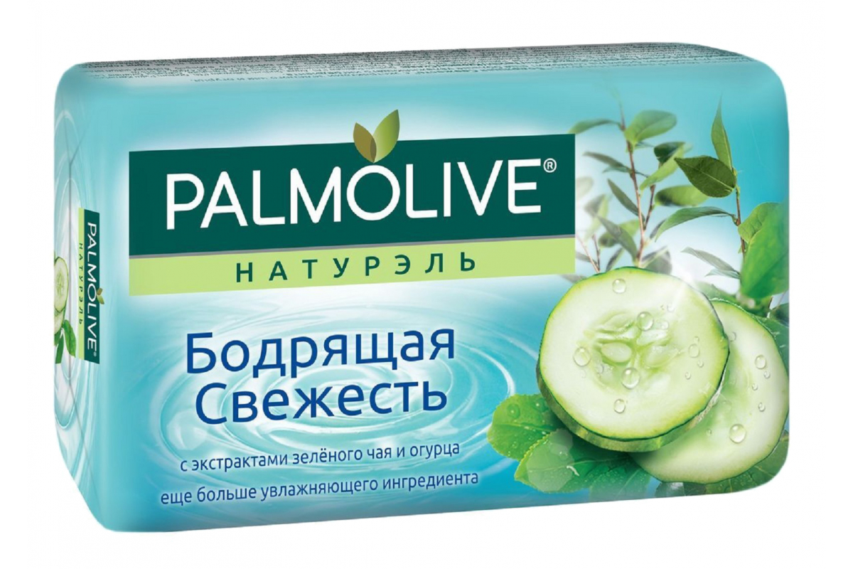 Мыло туалетное Palmolive натурэль Зеленый чай и Огурец, бодрящая свежесть, 6*150 г