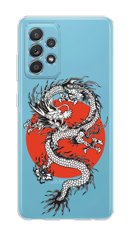 

Чехол на Samsung Galaxy A52/A52s "Восходящий дракон", Белый;черный;красный, 2106550-1