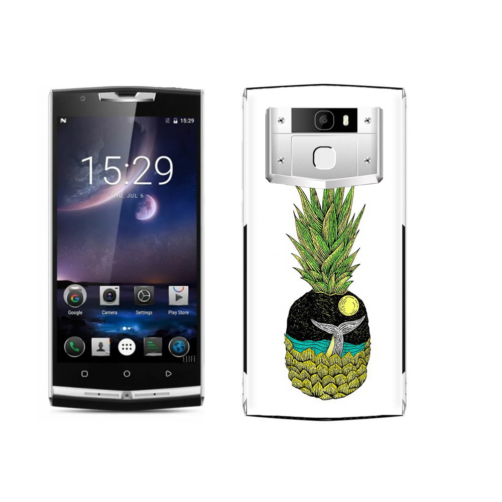 

Чехол MyPads Tocco для Oukitel K10000 Pro ананас с китом, Прозрачный, Tocco