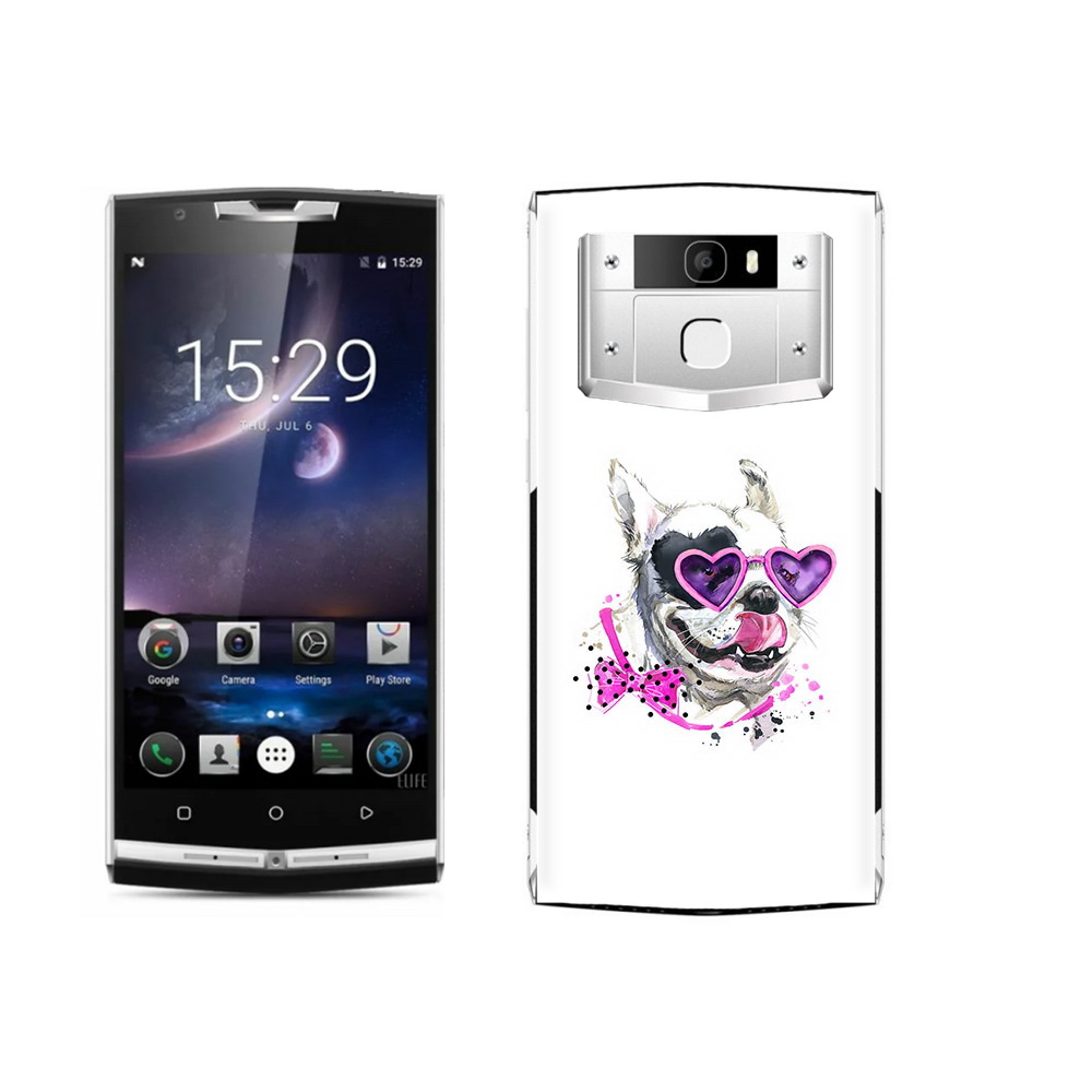 

Чехол MyPads Tocco для Oukitel K10000 Pro акварельный пёс, Прозрачный, Tocco