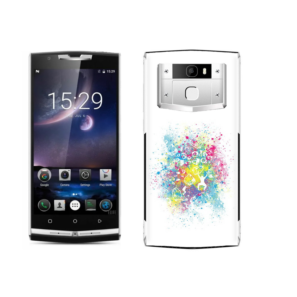 

Чехол MyPads Tocco для Oukitel K10000 Pro акварель абстракция, Прозрачный, Tocco