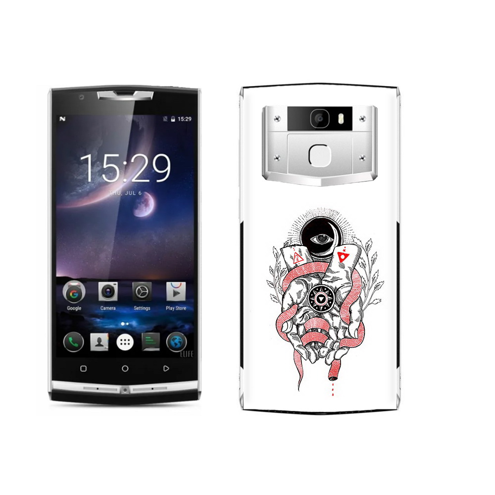 

Чехол MyPads Tocco для Oukitel K10000 Pro абстрация связанные руки, Прозрачный, Tocco