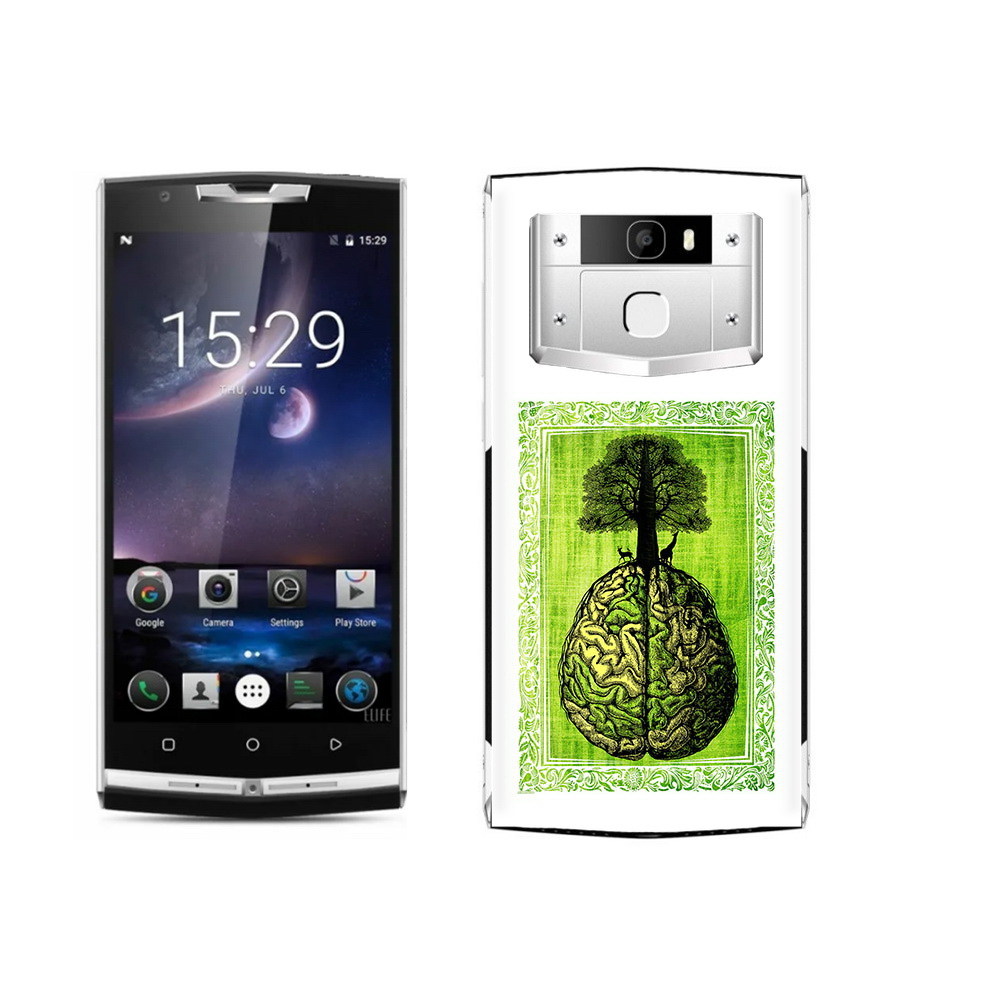

Чехол MyPads Tocco для Oukitel K10000 Pro абстракция здоровый мозг, Прозрачный, Tocco