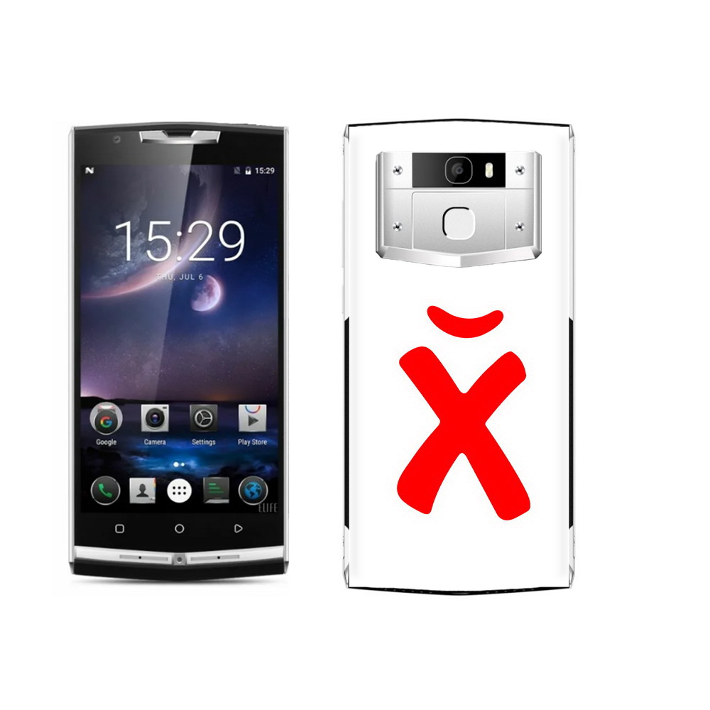 

Чехол MyPads Tocco для Oukitel K10000 Pro абстракция буква х, Прозрачный, Tocco