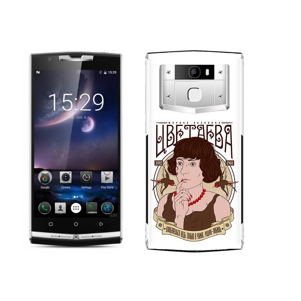 

Чехол MyPads Tocco для Oukitel K10000 Pro Цветаева, Прозрачный, Tocco