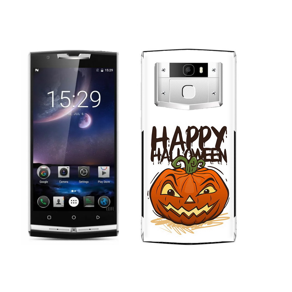

Чехол MyPads Tocco для Oukitel K10000 Pro Хэллоуин счастливый, Прозрачный, Tocco