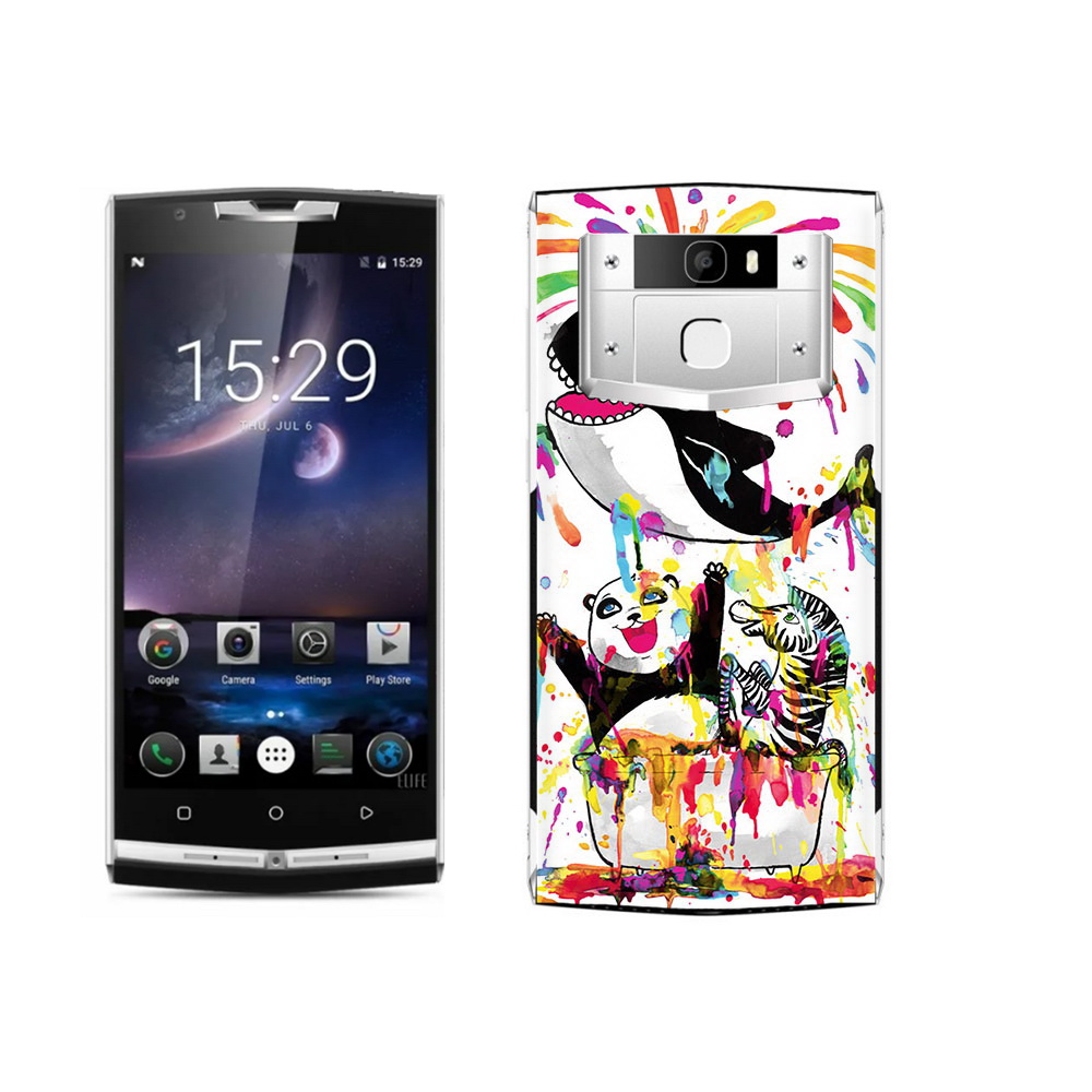 

Чехол MyPads Tocco для Oukitel K10000 Pro Хиппи кит, Прозрачный, Tocco
