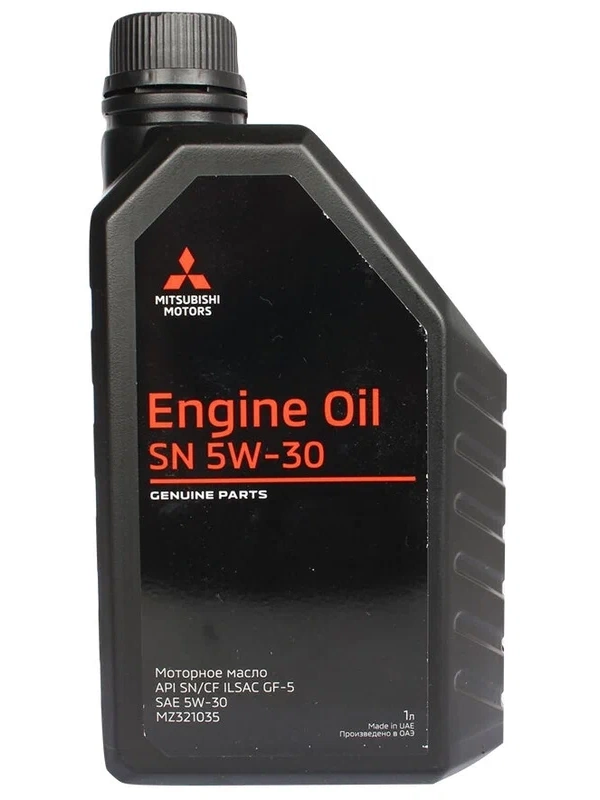 Моторное масло синтетическое MITSUBISHI ENGINE OIL 5W-30 1л (MZ320756) MZ321035