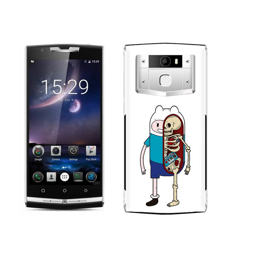 

Чехол MyPads Tocco для Oukitel K10000 Pro Финн скелет, Прозрачный, Tocco