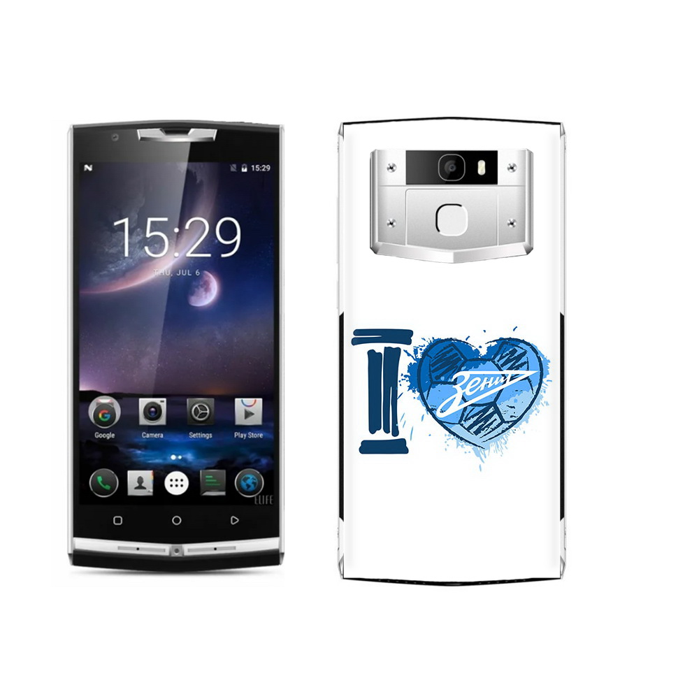 

Чехол MyPads Tocco для Oukitel K10000 Pro ФК я люблю зенит, Прозрачный, Tocco