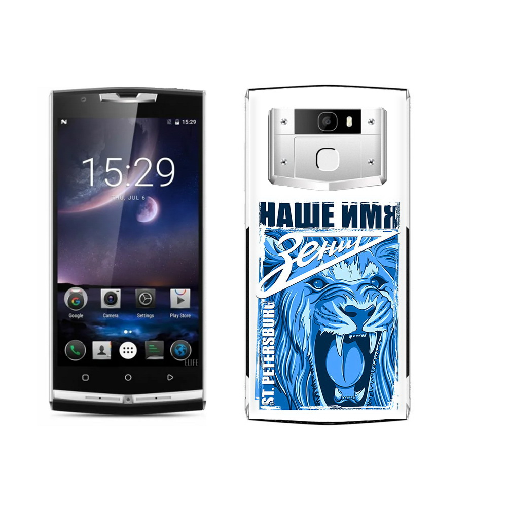 

Чехол MyPads Tocco для Oukitel K10000 Pro ФК наше имя зенит, Прозрачный, Tocco