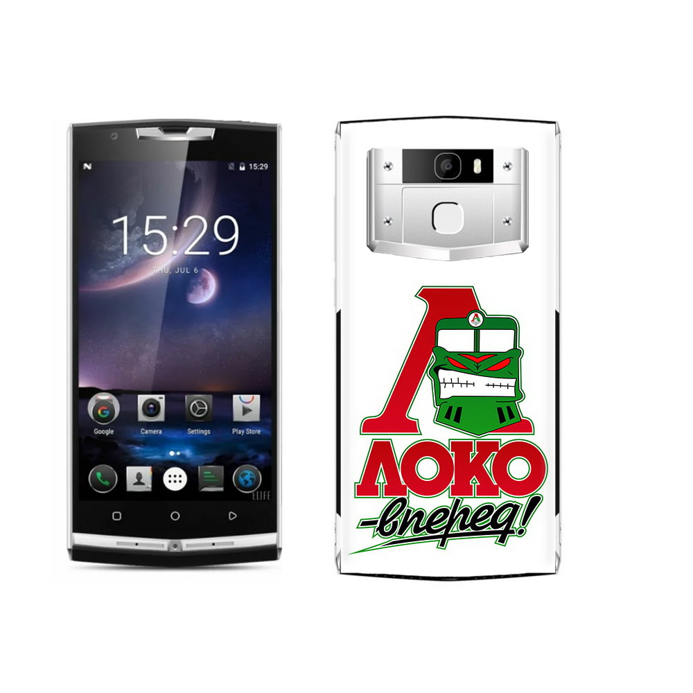

Чехол MyPads Tocco для Oukitel K10000 Pro ФК локо вперед, Прозрачный, Tocco