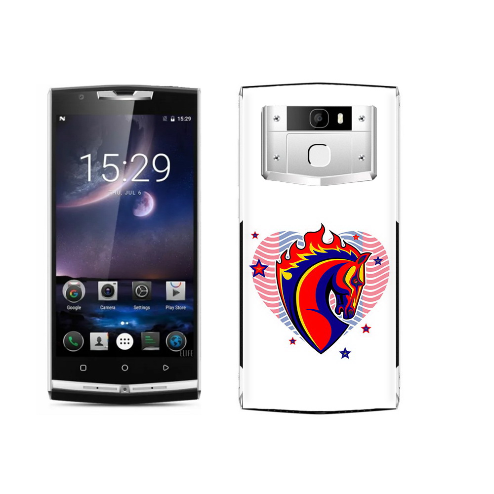 

Чехол MyPads Tocco для Oukitel K10000 Pro ФК ЦСЛ Лошадь, Прозрачный, Tocco