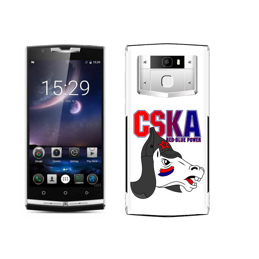 

Чехол MyPads Tocco для Oukitel K10000 Pro ФК ЦСК лошадка россия, Прозрачный, Tocco