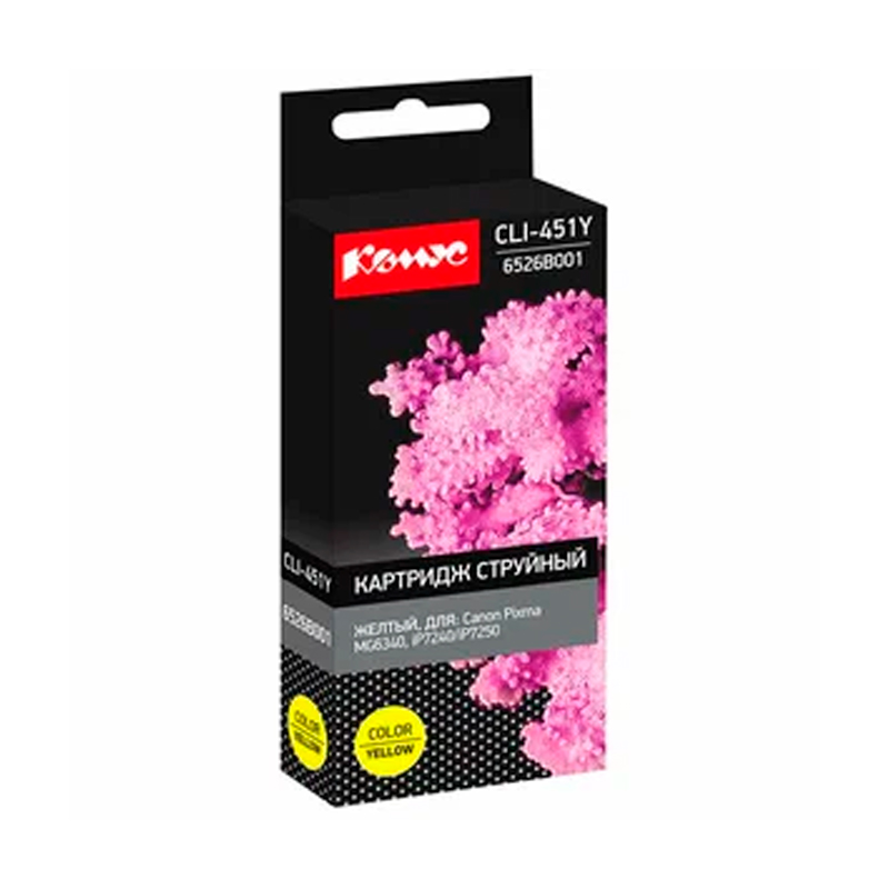 

Картридж для струйного принтера Комус (865523) желтый, совместимый