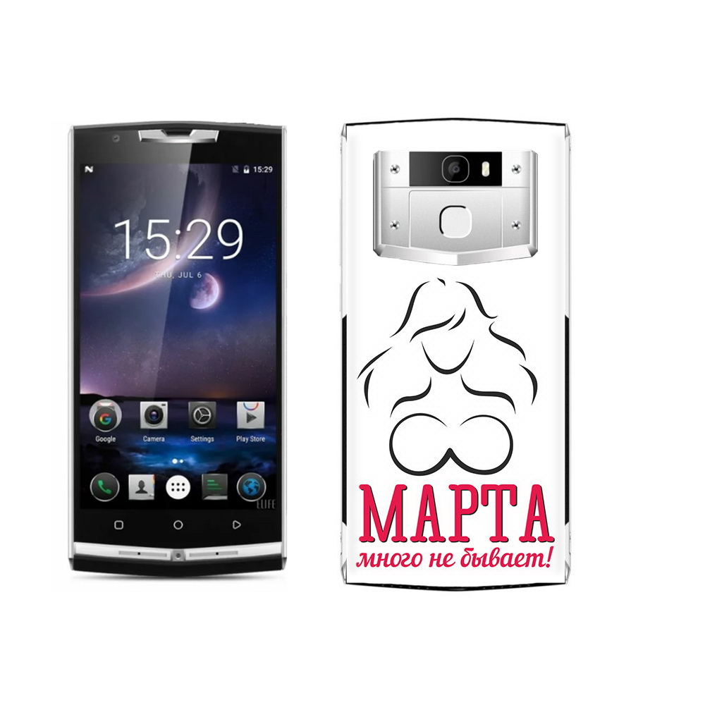

Чехол MyPads Tocco для Oukitel K10000 Pro 8 марта много не бывает, Прозрачный, Tocco