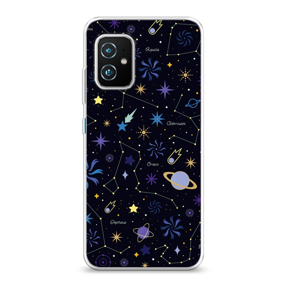 

Чехол Case Place 44450-2 для Asus Zenfone 8 "Цветной космос", 44450-2