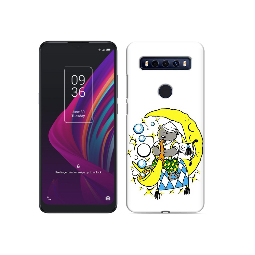 

Чехол MyPads Tocco для TCL 10 SE Сырная луна, Прозрачный, Tocco