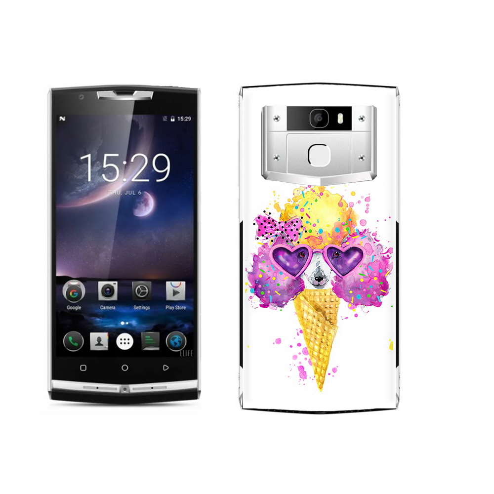 

Чехол MyPads Tocco для Oukitel K10000 Pro Рожок, Прозрачный, Tocco