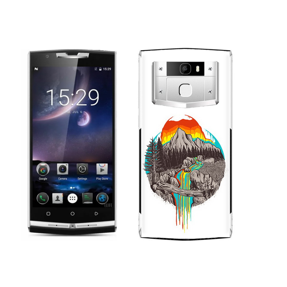 

Чехол MyPads Tocco для Oukitel K10000 Pro Радужный водопад, Прозрачный, Tocco