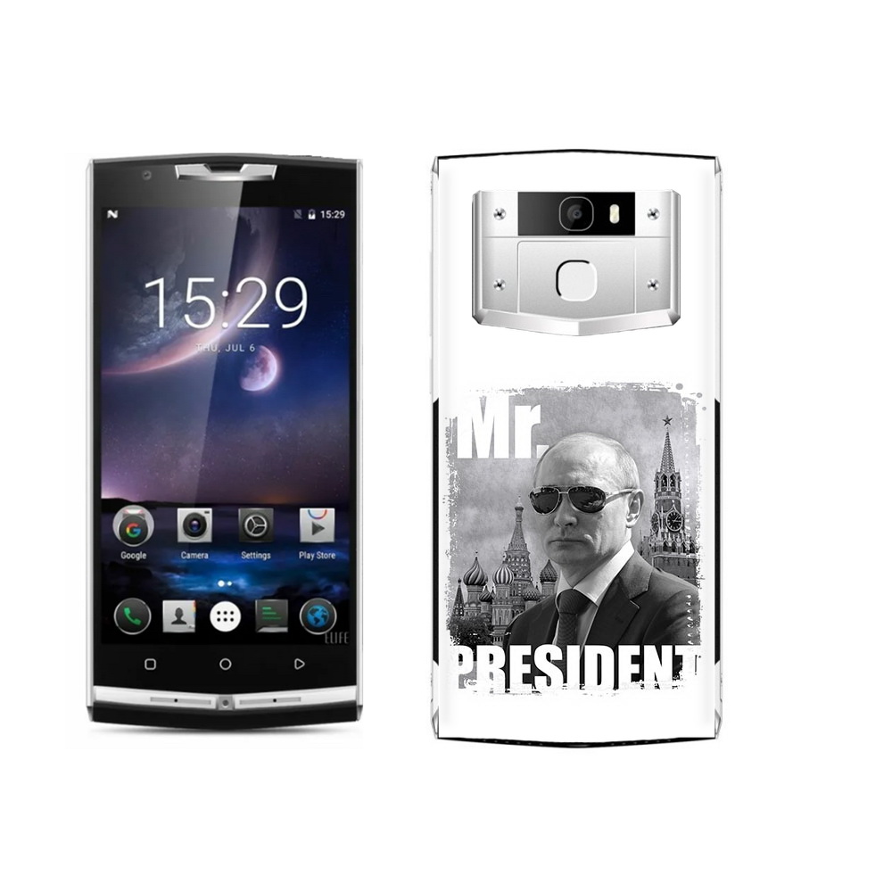 

Чехол MyPads Tocco для Oukitel K10000 Pro Путин, Прозрачный, Tocco