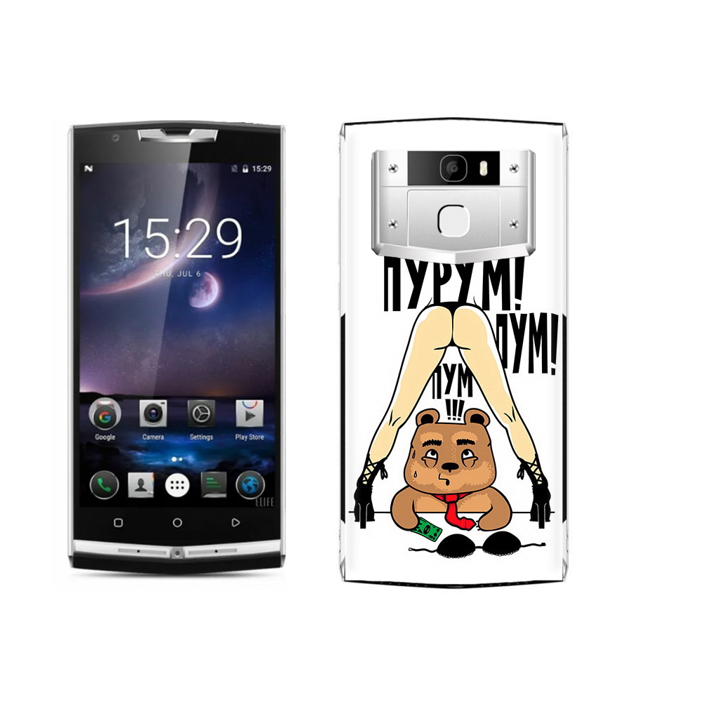 

Чехол MyPads Tocco для Oukitel K10000 Pro Пурум пум пум, Прозрачный, Tocco
