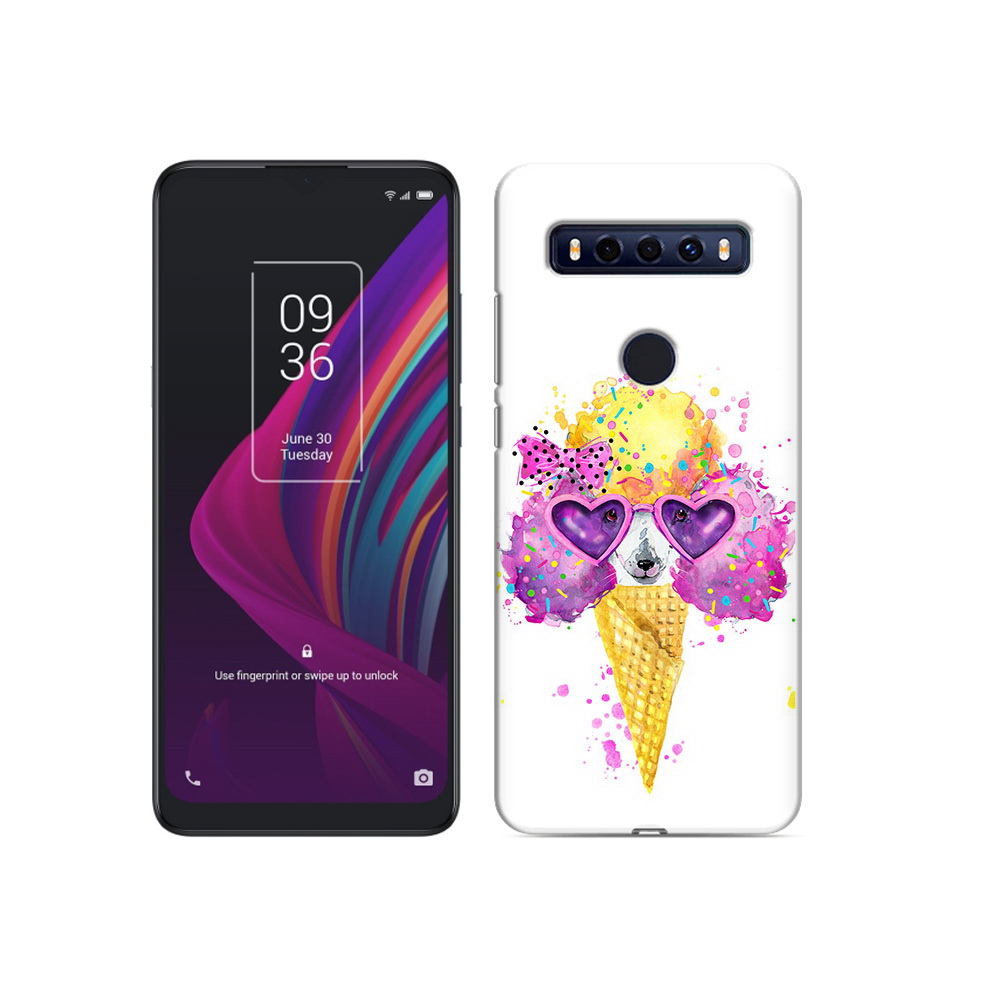 

Чехол MyPads Tocco для TCL 10 SE Рожок, Прозрачный, Tocco