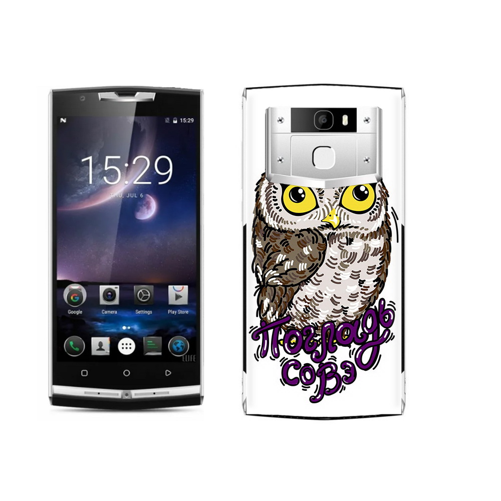 

Чехол MyPads Tocco для Oukitel K10000 Pro Погладь Совэ, Прозрачный, Tocco