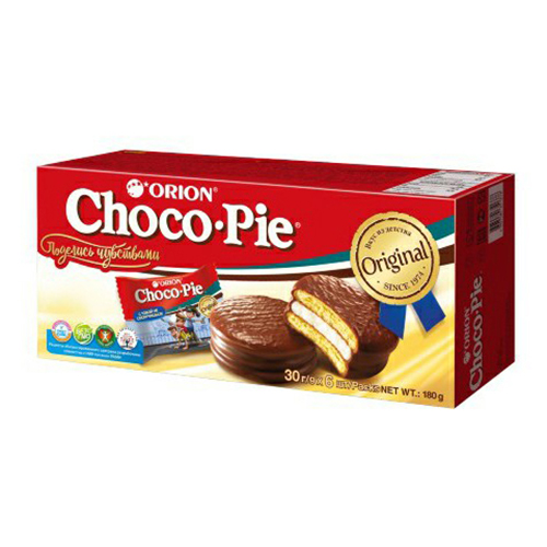 

Пирожное Orion Choco Pie Original бисквитное 30 г х 6 шт