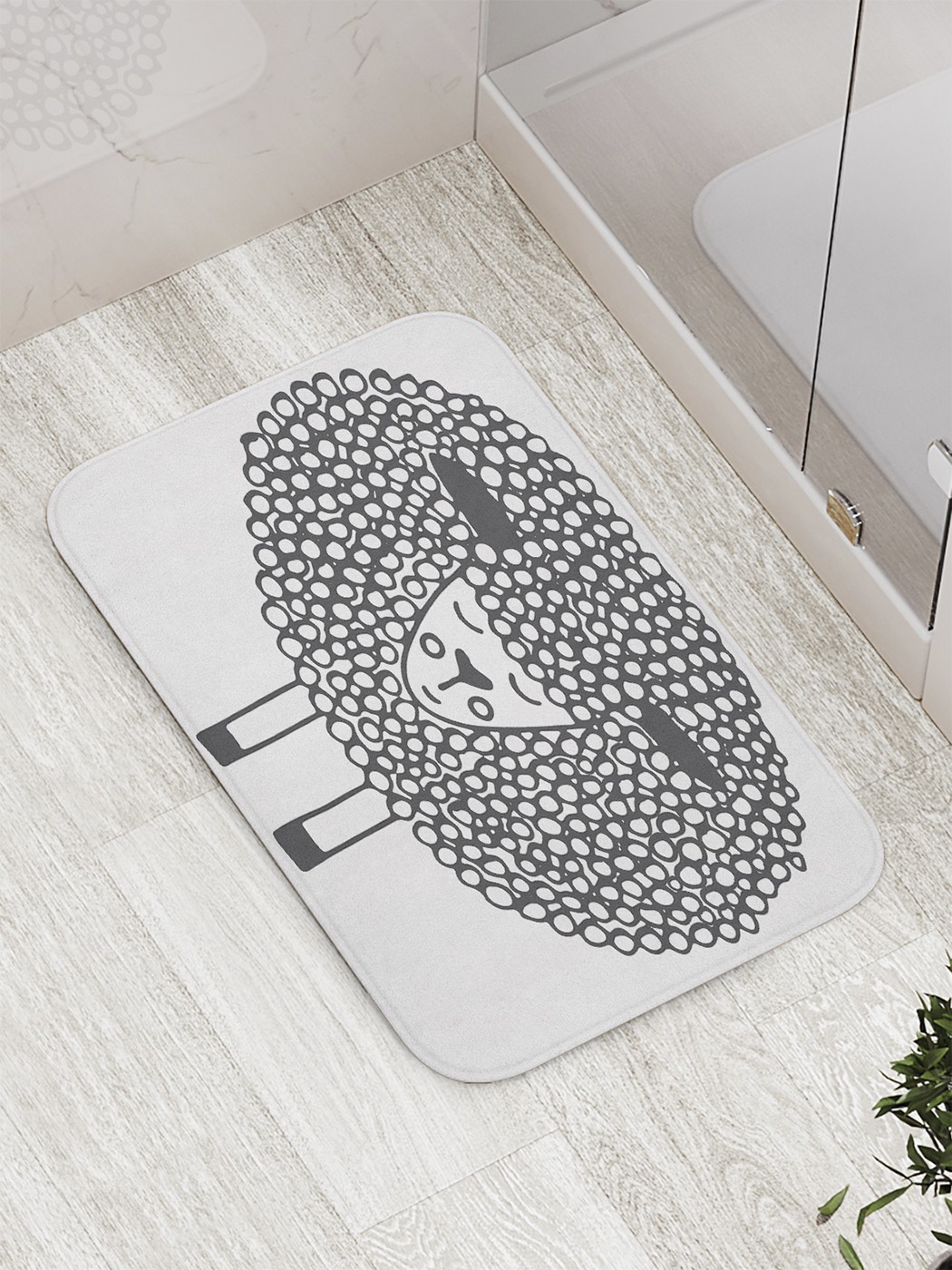 

bath_61539 Коврик противоскользящий для ванной, сауны, бассейна, 77х52 см
