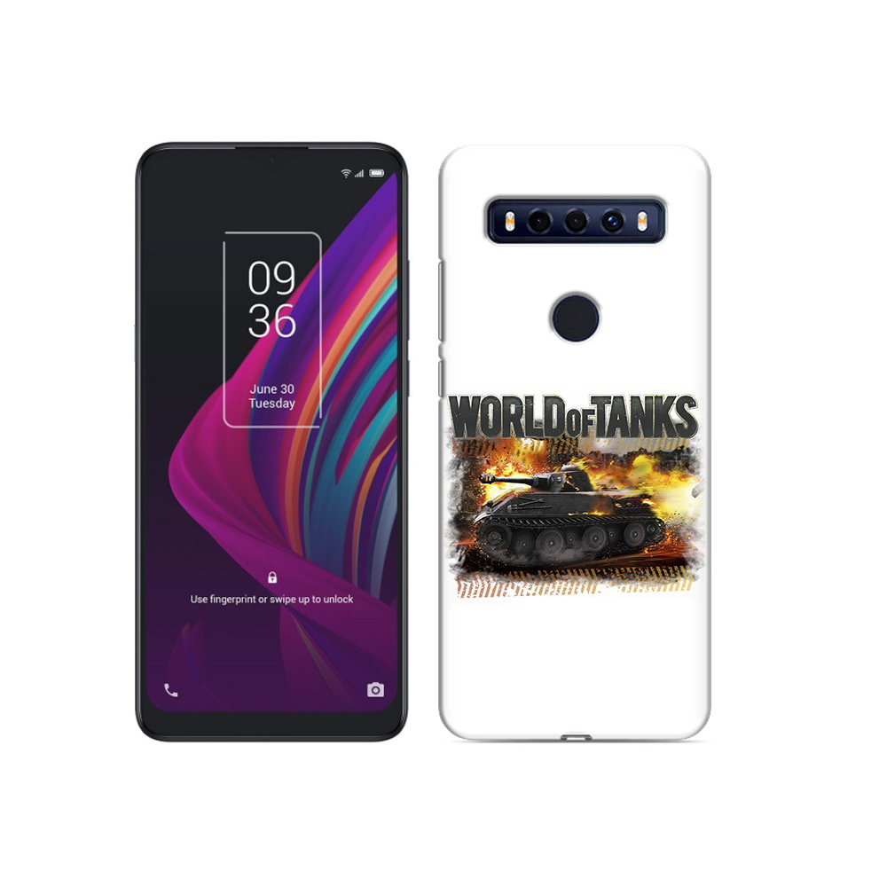 

Чехол MyPads Tocco для TCL 10 SE Мир танков-2, Прозрачный, Tocco