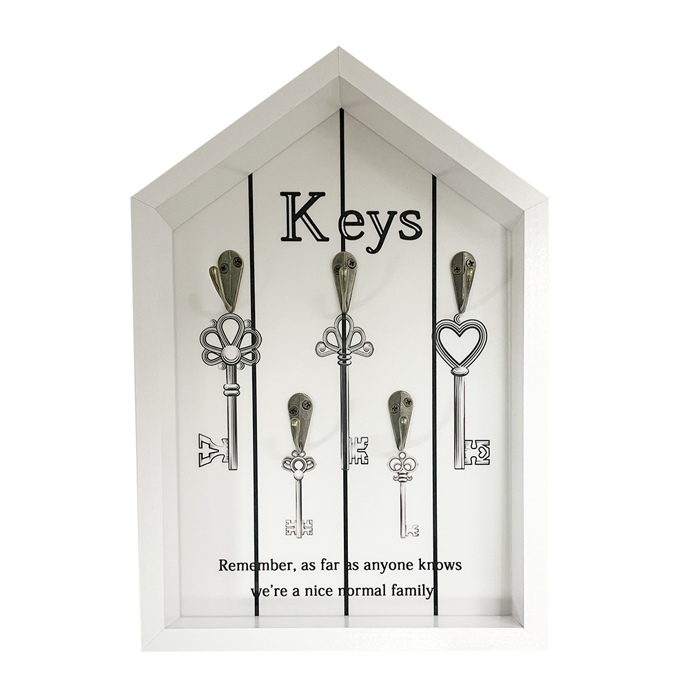 

Ключница деревянная Keys 20х30 см белая