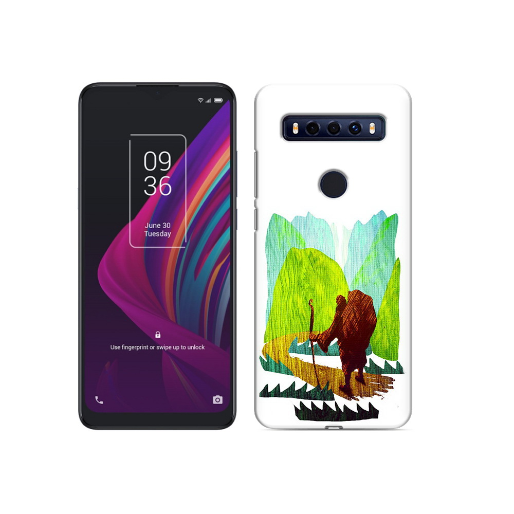 Чехол MyPads Tocco для TCL 10 SE Лесная тропа