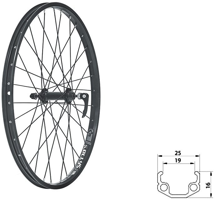 Колесо переднее KLS WASPER V-brake F, 24