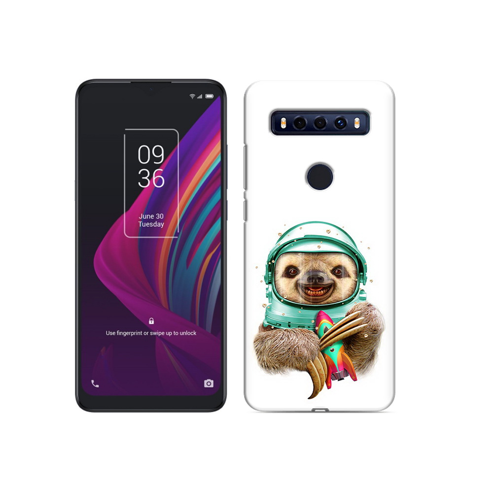 

Чехол MyPads Tocco для TCL 10 SE Ленивец астронавт, Прозрачный, Tocco