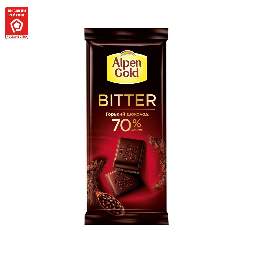 Шоколад горький Alpen Gold bitter 70 % какао 85 г