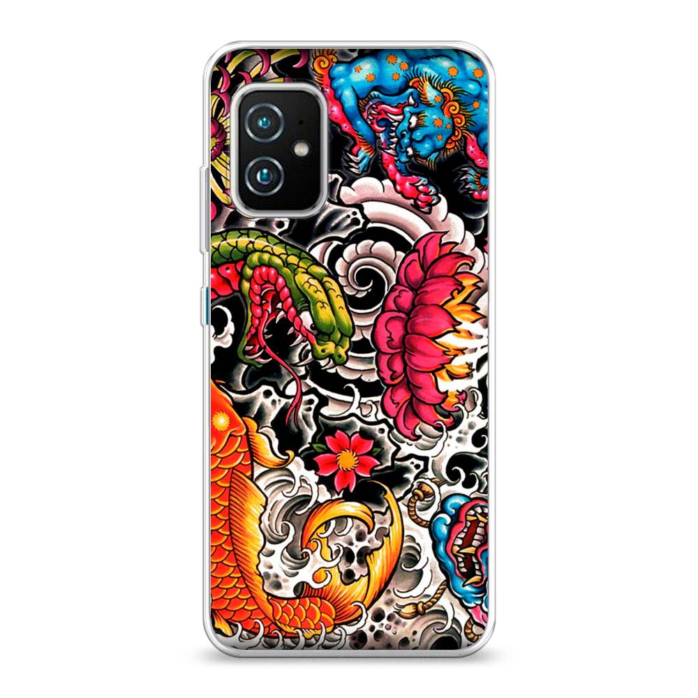 

Чехол Case Place 44450-4 для Asus Zenfone 8 "Японское искусство", 44450-4