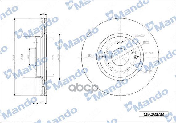 

Диск Тормозной Mando MBC030238