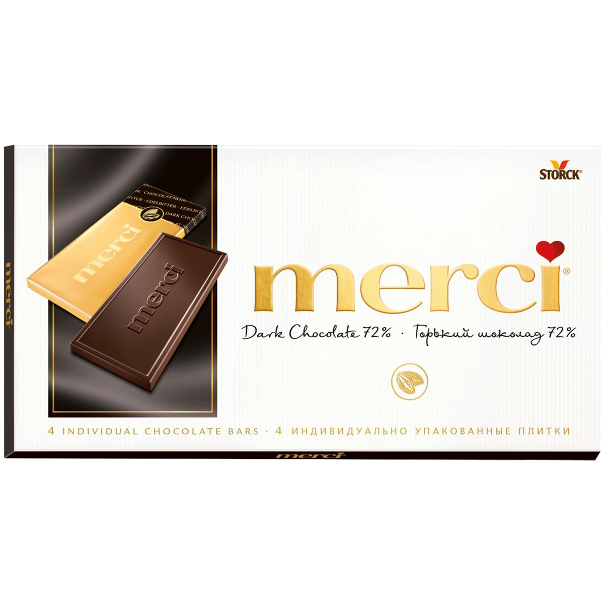 фото Шоколад горький merci 72 % 100 г