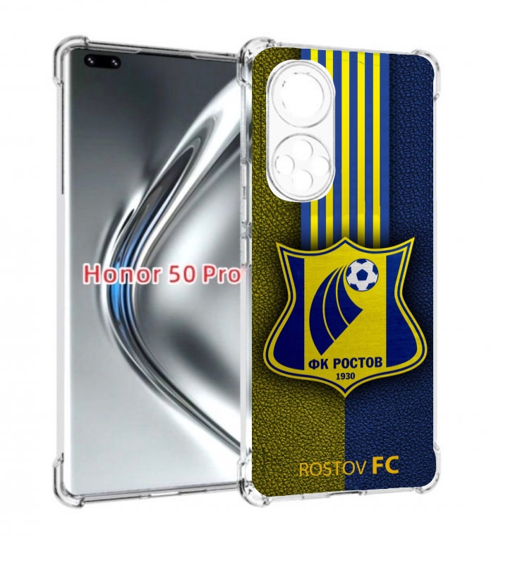 

Чехол бампер MyPads фк ростов мужской для Honor 50 Pro/No, Прозрачный, Tocco