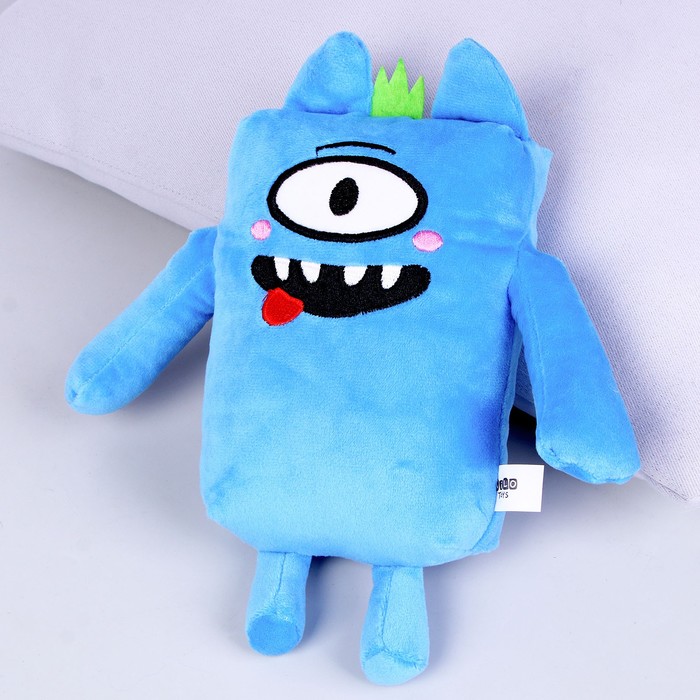 фото Мягкая игрушка монстрик, цвет синий, 14 х 21,5 х 7 см milo