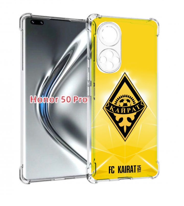 

Чехол бампер MyPads фк каират алматы для Honor 50 Pro/No, Прозрачный, Tocco