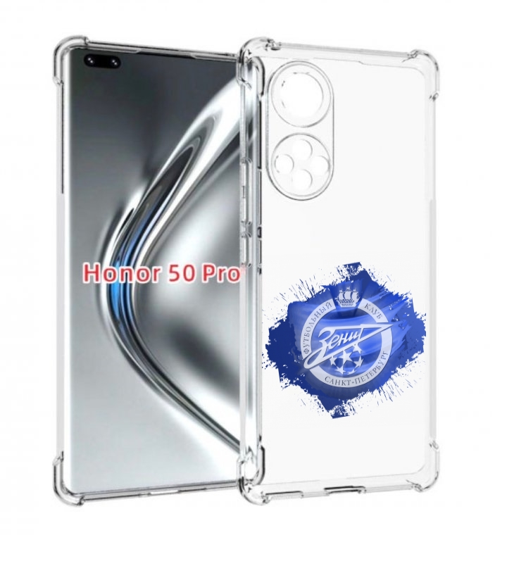 

Чехол бампер MyPads фк зенит 1 мужской для Honor 50 Pro/N, Прозрачный, Tocco
