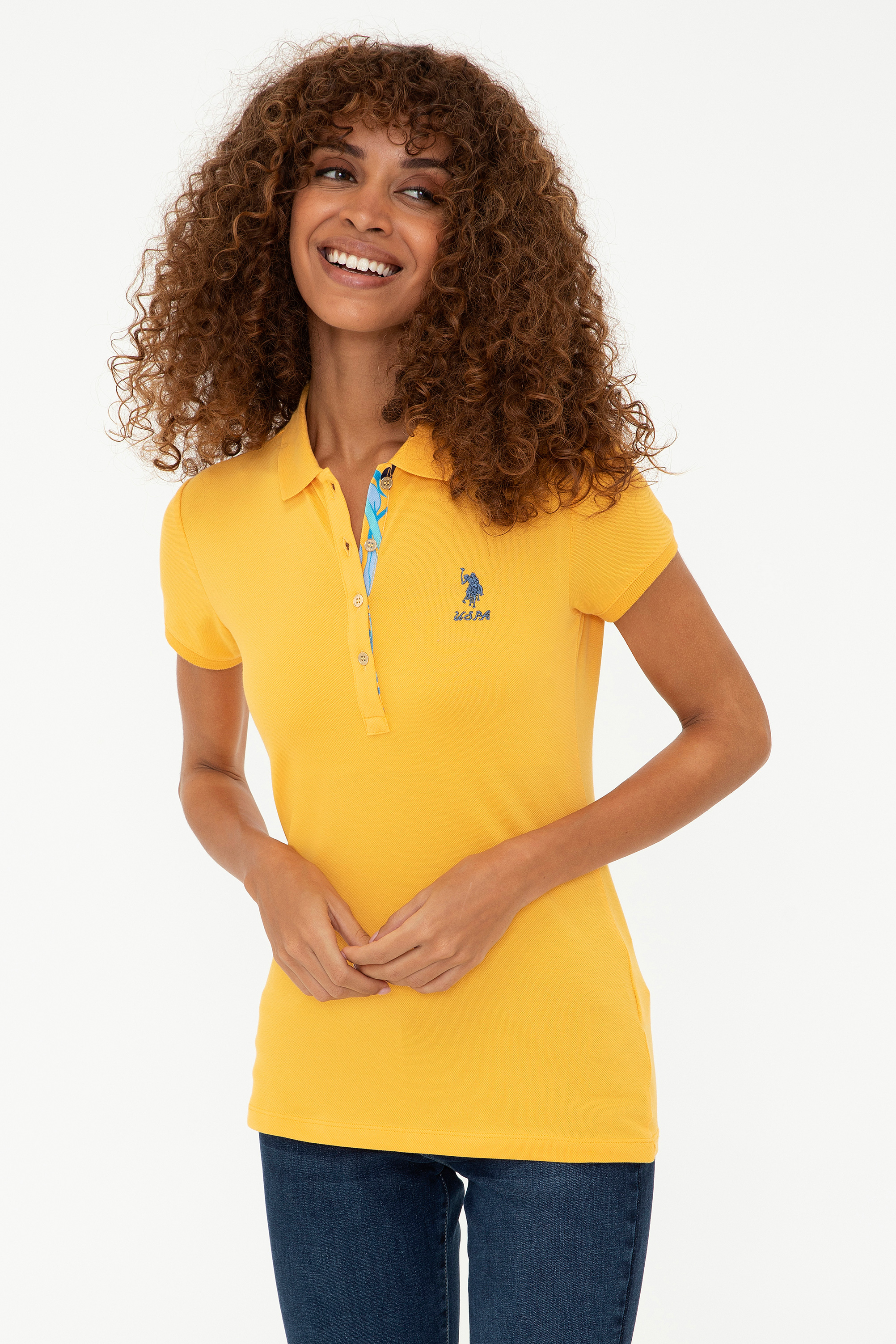 

Футболка женская U.S. POLO Assn. G082SZ0110TP0121 желтая M, G082SZ0110TP0121